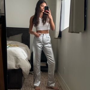 Madewell silver pants